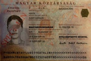 HUN-AO-02001 - 
<Integrovan&aacute; karta s osobn&iacute;mi &uacute;daji - předn&iacute; strana (totožnost)> - Technika tisku