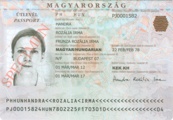 HUN-AS-03001 - 
<Integrovan&aacute; karta s osobn&iacute;mi &uacute;daji - předn&iacute; strana (totožnost)>
                