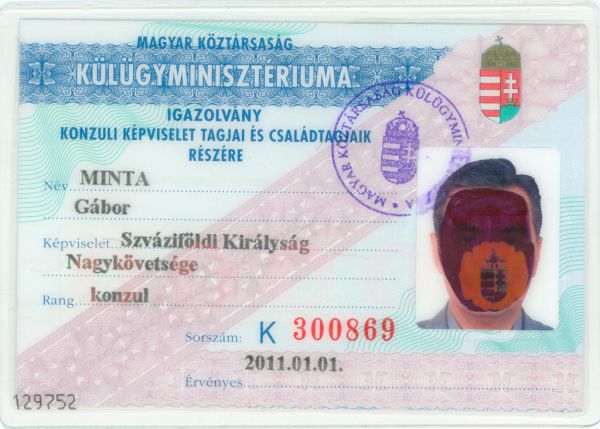 HUN-HD-01001 - 
<Předn&iacute; strana - totožnost>
                