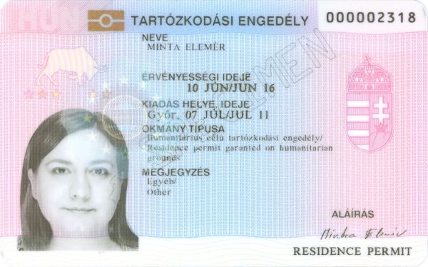 HUN-HO-06002 - 
<Předn&iacute; strana - totožnost>
                