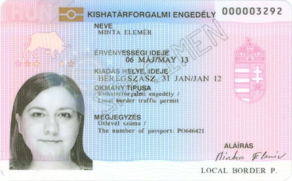 HUN-J-02001 - 
<Recto - identit&agrave;>
                
