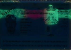 IRQ-AS-04001 - 
<Integreret persondatakort - forside (identitet)> - UV-feature