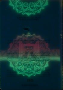 IRQ-AS-04001 - 
<Kard integrata &ndash; verso> - Element UV