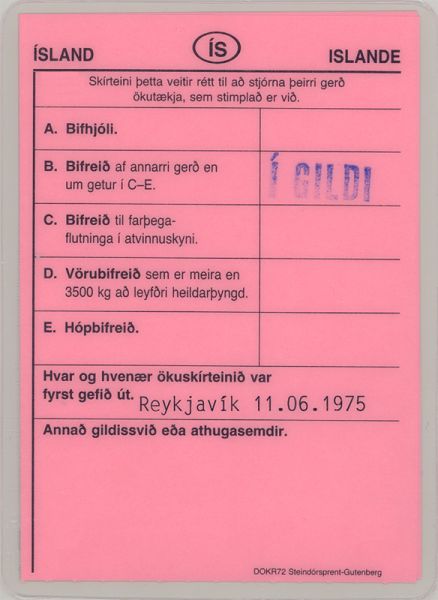 ISL-FO-03001 - 
<Verso>
                
