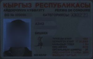 KGZ-FO-02001 - 
<Recto &ndash; identit&agrave;> - Elemento UV