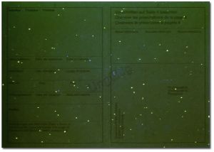 LIE-FO-02001 - 
<Předn&iacute; strana - totožnost> - Jištěn&iacute; v UV světle