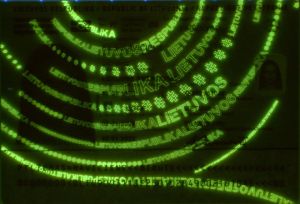 LTU-AS-02002 - 
<Integreret persondatakort - forside (identitet)> - UV-feature