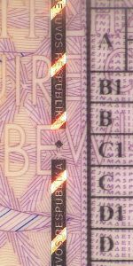 LTU-FO-02001 - 
<Tessera integrata &ndash; verso> - OVD - elemento otticamente variabile