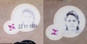 LTU-JO-02001 - 
<Integrated biodata card - recto (identity)> - OVD (optically variable device)