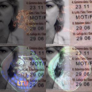 LTU-JO-02001 - 
<Kard tal-bijodata integrata - recto (identit&agrave;)> - OVD - element ottikament varjabbli