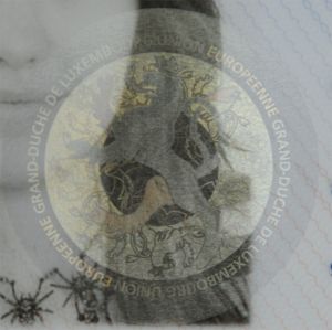 LUX-AD-02003 - 
<Zintegrowana karta personalizacyjna - awers (dane personalne)> - OVD - element optycznie zmienny