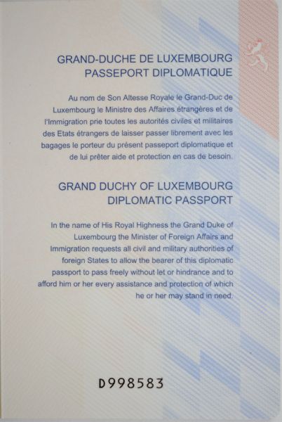 LUX-AD-02003 - 
<Tessera integrata &ndash; verso> - Supporto