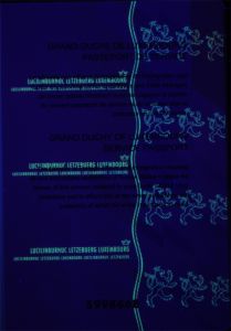 LUX-AS-02003 - 
<Integrovan&aacute; karta - zadn&iacute; strana> - Jištěn&iacute; v UV světle