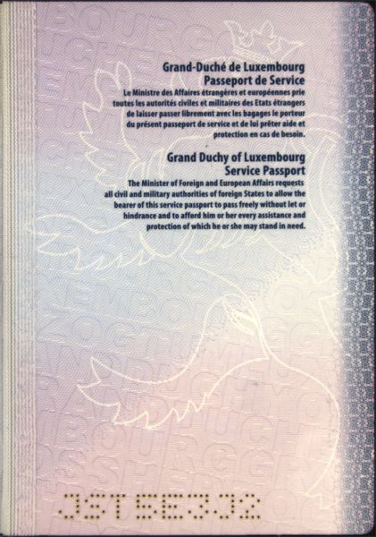 LUX-AS-02004 - 
<Integrierte Karte - R&uuml;ckseite> - Bedruckstoff