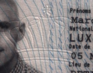 LUX-BO-02001 - 
<Předn&iacute; strana - totožnost> - F&oacute;lie