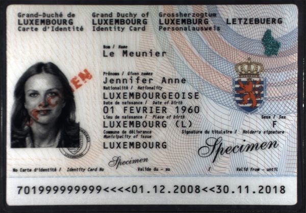 LUX-BO-02002 - 
<Předn&iacute; strana - totožnost>
                