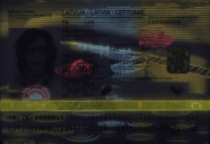 LVA-JO-03004 - 
<Kard tal-bijodata integrata - recto (identit&agrave;)> - Element UV