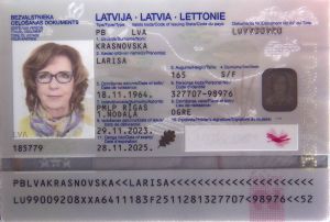 LVA-JO-03004 - 
<Kard tal-bijodata integrata - recto (identit&agrave;)> - Pellikola