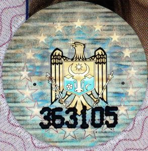 MDA-BO-01002 - 
<Recto - identit&agrave;> - OVD - element ottikament varjabbli