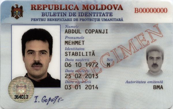 MDA-HO-07001 - 
<Recto &ndash; identit&agrave;>
                