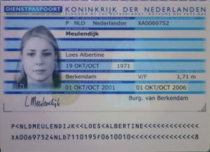 NLD-AS-01001 - 
<Integrierte Personaldaten-Karte &ndash; Vorderseite (Identit&auml;t)> - UV-Merkmal