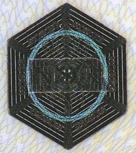 NOR-AS-04002 - 
<Tessera integrata con dati anagrafici - recto (identit&agrave;)> - OVD - elemento otticamente variabile