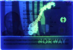 NOR-AS-06002 - 
<Integrierte Personaldaten-Karte &ndash; Vorderseite (Identit&auml;t)> - UV-Merkmal