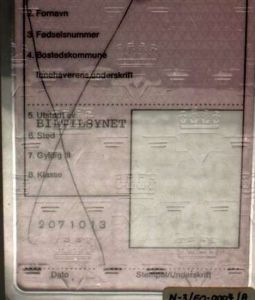 NOR-FO-02001 - 
<Předn&iacute; strana - totožnost> - F&oacute;lie