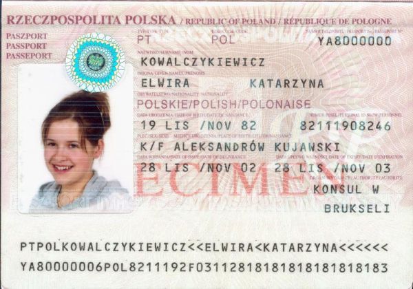 POL-AP-01001 - 
<Kard tal-bijodata integrata - recto (identit&agrave;)>
                
