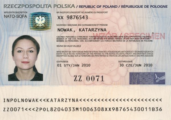 POL-BF-02002 - 
<Vorderseite - Identit&auml;t>
                
