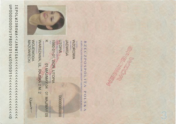 POL-HO-06003 - 
<Awers- dane personalne>
                