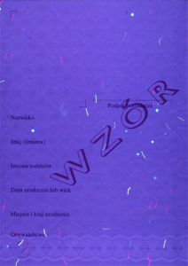 POL-HP-03001 - 
<Předn&iacute; strana - totožnost> - Jištěn&iacute; v UV světle