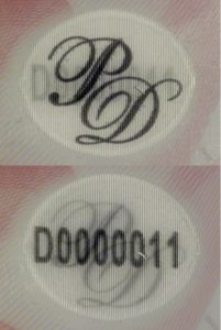 POL-HS-03002 - 
<Zadn&iacute; strana > - OVD - opticky proměnliv&yacute; prvek