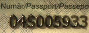 ROU-AS-03001 - 
<Tessera integrata con dati anagrafici - recto (identit&agrave;)> - Numerazione