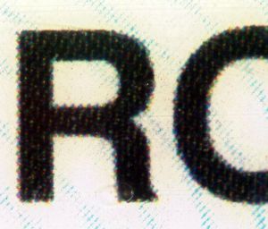ROU-BO-02001 - 
                    <Předn&iacute; strana - totožnost>
                     - Technika tisku