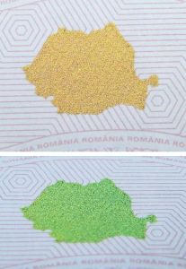 ROU-GO-01001 - 
<Předn&iacute; strana - totožnost> - Technika tisku