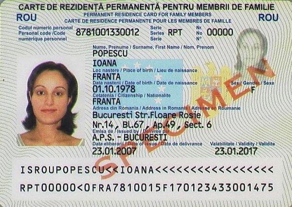 ROU-HO-03002 - 
<Recto - identit&agrave;>
                