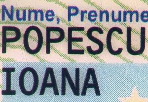 ROU-HO-03002 - 
<Recto &ndash; identit&agrave;> - Dati anagrafici