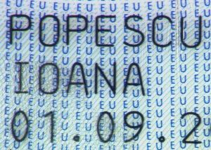 ROU-HO-03005 - 
<Recto &ndash; identit&agrave;> - Dati anagrafici