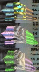 SEN-AS-05001 - 
<Integrierte Personaldaten-Karte &ndash; Vorderseite (Identit&auml;t)> - OVD - optisch variables Element