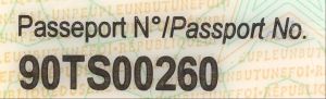SEN-AS-05001 - 
<Tessera integrata con dati anagrafici - recto (identit&agrave;)> - Numerazione