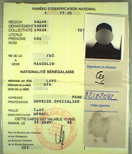 SEN-BO-02001 - 
<Předn&iacute; strana - totožnost>
                