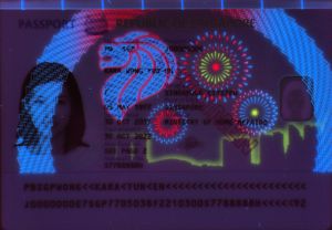 SGP-AS-05001 - 
<Card integrat de date de identificare - recto (identitate)> - Element vizibil la lumină UV