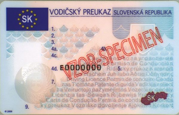 SVK-FO-02003 - 
<Předn&iacute; strana - totožnost>
                