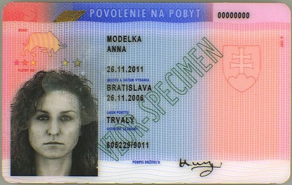 SVK-HO-02001 - 
<Předn&iacute; strana - totožnost>
                