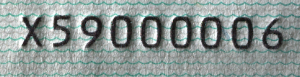 SWE-AP-05001 - 
<Recto - identit&agrave;> - Numerazzjoni