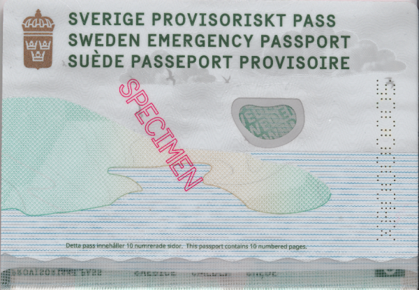 SWE-AP-06001 - 
<Kard integrata &ndash; verso>
                