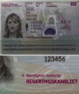 SWE-AS-05001 - 
<Tessera integrata con dati anagrafici - recto (identit&agrave;)> - Tecnica di stampa