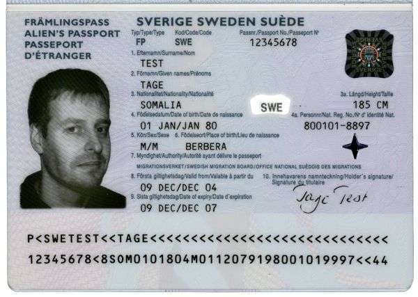 SWE-JO-02003 - 
<Kard tal-bijodata integrata - recto (identit&agrave;)>
                