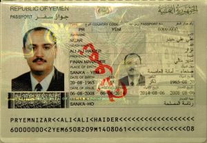 YEM-AO-02001 - 
<Pagina dei dati anagrafici> - Pellicola di sicurezza